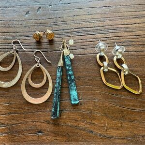 Lot of 4 Earrings Sets - Mixed Metals